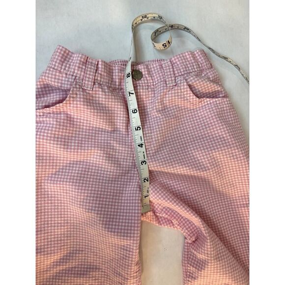 Vintage 1999 Gingham Capri Pants Pedal Pusher Pink Osh Kosh - Girls Size 6X - Picture 4 of 7